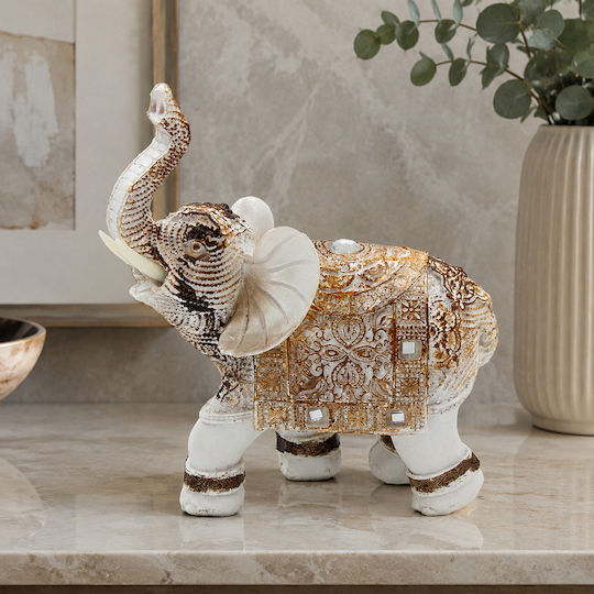 Keskor Decorative Polyresin Elephant 12x5.5x14cm