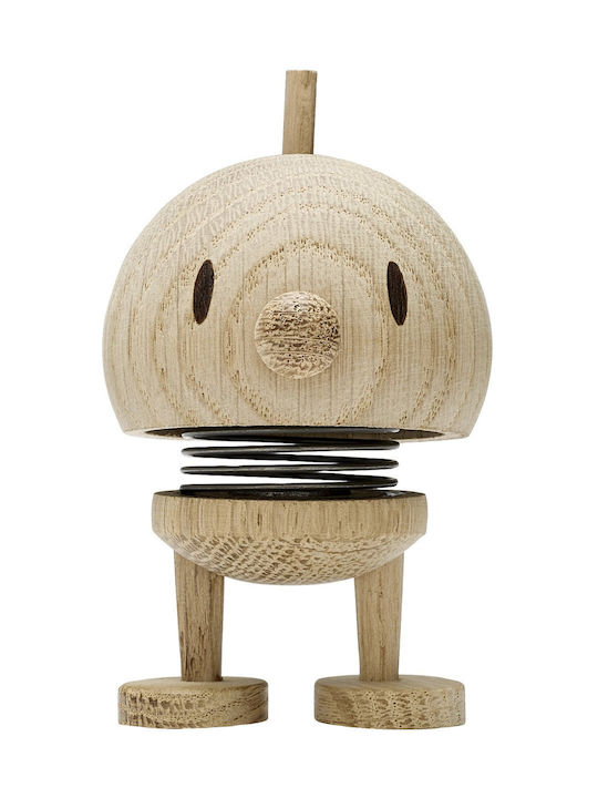 Hoptimist Dekorative Statuette aus Holz Bumble 5cm