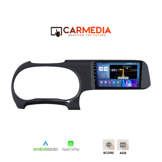 Carmedia Auto-Audiosystem für Hyundai i10 2020-2026 mit Touchscreen 9" Bluetooth USB WiFi GPS Apple CarPlay Android Auto
