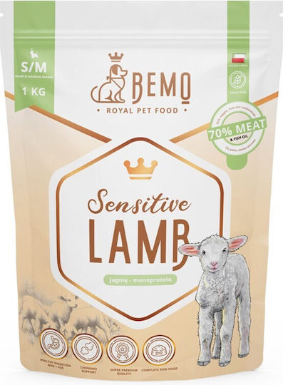 1kg Dry Dog Food for Small & Medium Breeds with Lamb