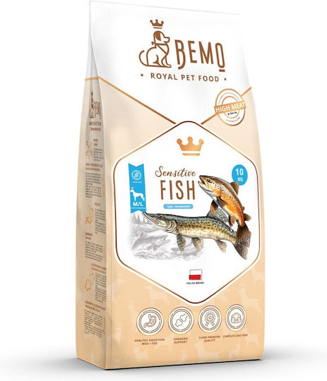 Dog Food 10kg Ξηρά Τροφή Σκύλων Μεσαίων & Μεγαλόσωμων Φυλών με Ψάρια