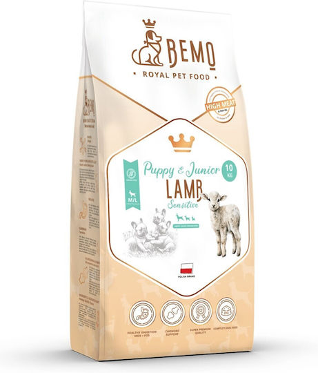 Dog Food 10kg Dry Dog Food for Puppies of Medium & Large Breeds with Lamb