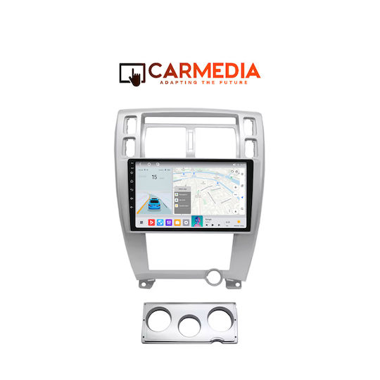 Carmedia Auto-Audiosystem für Hyundai Tucson 2004-2010 mit Touchscreen 10" Bluetooth USB WiFi GPS Apple CarPlay Android Auto