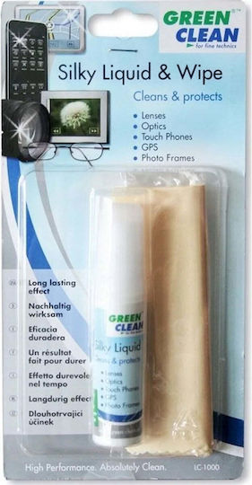Green Clean Reinigungskit Für Optik Flüssigkeit Mikrofasertuch Brillen Objektive