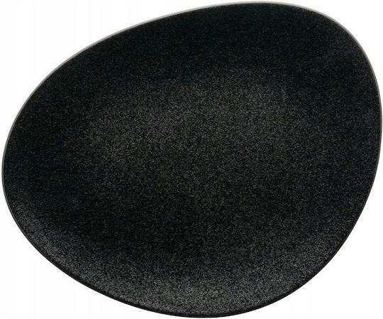 Verlo Verlo Servierplatte aus Porzellan Braune mit Durchmesser 39cm