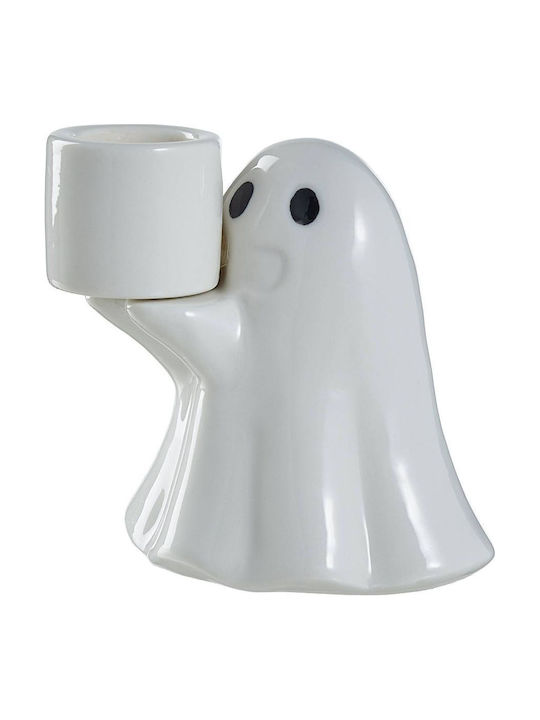 Butlers Halloween Kerzenhalter Keramik in Weißer Farbe 8cm