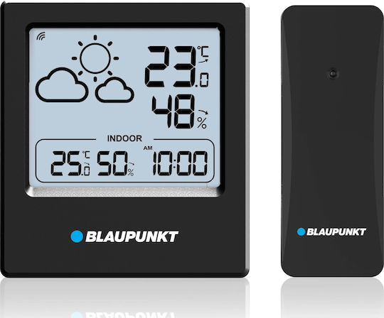 Blaupunkt Stație Meteo Fără Fir Digitală de Masă Neagră Blaupunkt Stație Meteo Fără Fir Digitală de Masă Neagră