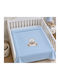 Babydecke Kinderbett Spanien Hellblaue 110x140cm