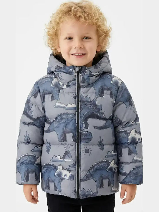 Kids Quilted Short Jacket with Hood Raf