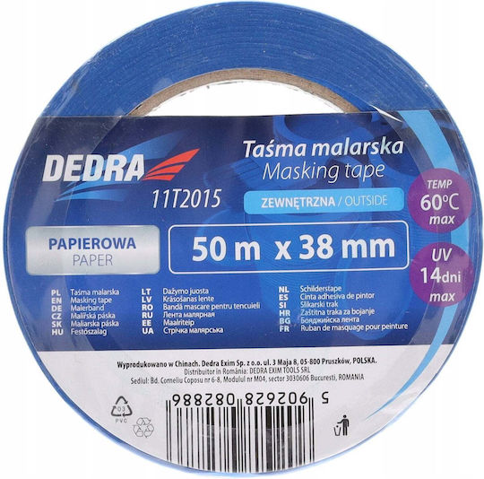 Dedra Самозалепваща лента синя 50мx38мм