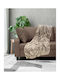Linea Home Furry Blanket Super Double 220x240cm Beige