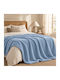 My Home Luxury Blanket Fleece Single 160x220cm Blue