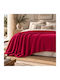 My Home Luxury Κουβέρτα Fleece Υπέρδιπλη 220x240εκ. Κόκκινη
