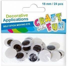 Euro Trade Stick-On Eyes 18mm