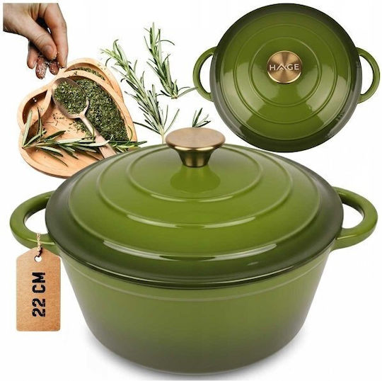 Atusa Плитка тенджера от чугун 3lt / 22cm