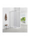 Aptel Καμπίνα Ντουζιέρας με Συρόμενη Πόρτα 90x185cm Clear Glass Chrome