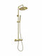Ferro Shower Column with Bathtub Mixer Gold