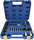 Alternator Pulley Tool Set 24 Pieces – Professional Removal & Repair Socket Bits Chrome Vanadium Steel VW Audi Bmw