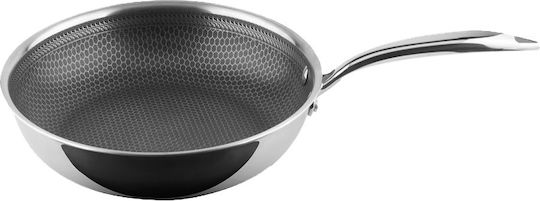 Pal Phaistos Wok Made of Stainless Steel with Non-Stick Coating 28cm