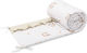 Sensillo Standard Crib Bumper for Crib Guard Rails Unicorn Beige