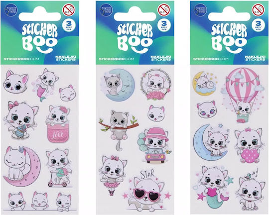 Sticker Boo Παιδικό Διακοσμητικό Αυτοκόλλητο Τοίχου 66x180εκ. 3τμχ