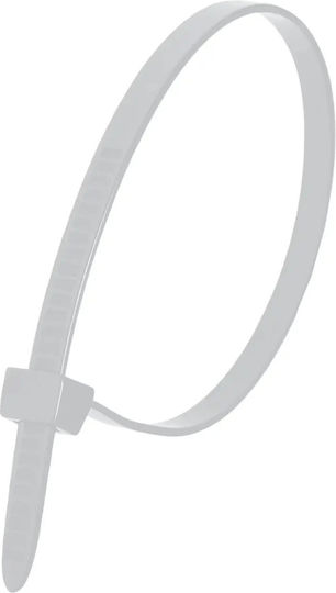 Dedra Legături Cablu Din Plastic 200mmx3.6mm în Culoare Albă (100 buc)