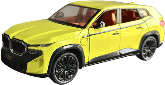 BMW XM Model Galben Cu Sunete Lumini Uși și Capote Deschise