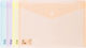 Deli File Folder with Button for A4 Paper 12 Pieces (Miscellaneous Colours)