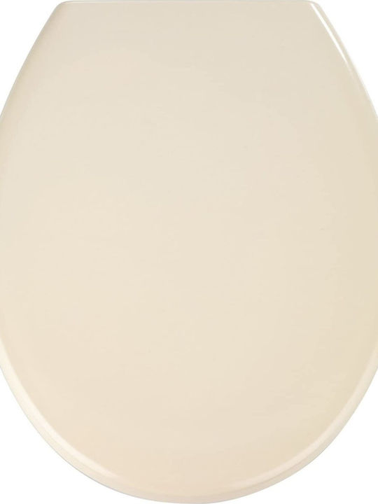 Wenko Toilettensitz Sanftes Schließen mit Bidet Kunststoff 44,5x37,5cm Beige