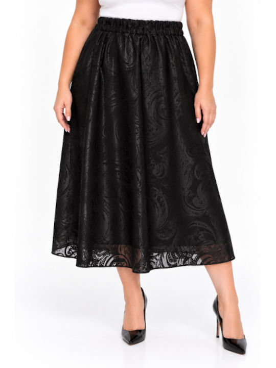 Midi Skirt Black WH-17629-27SK-Black