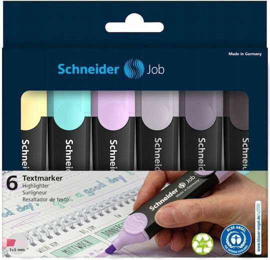 Schneider Маркери За Подчертаване Различни Цветове 6мм Комплект 6бр (Различни Цветове) Различни