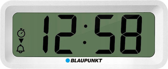 Blaupunkt Blaupunkt Tischuhr Digital Metallisch mit Wecker Weiß