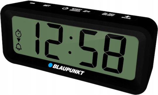 Blaupunkt Blaupunkt Tischuhr Digital Metallisch mit Wecker Schwarz
