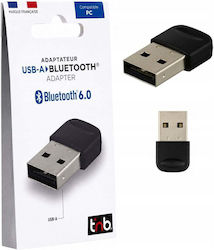 Tnb Adabt6 Bluetooth 6.0 Προσαρμογέας Usb-a Pc Windows 11 10 8 7 Εμβέλεια 20 M Tnb Adabt6 Bluetooth 6.0 Προσαρμογέας Usb-a Pc Windows 11 10 8 7 Εμβέλεια 20 M