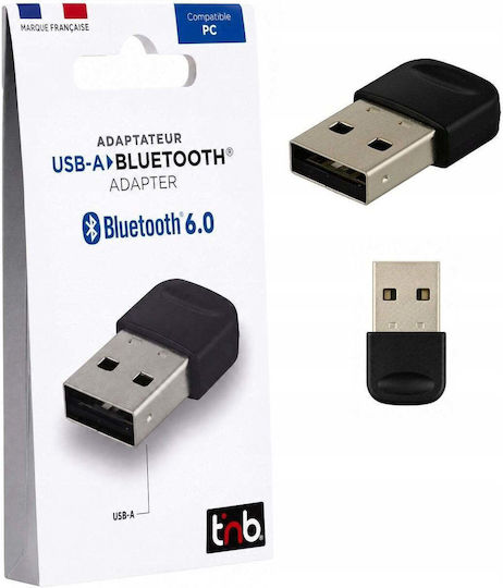 Tnb Адаптер Bluetooth 6.0 USB-A За PC Windows 11 10 8 7 Разстояние 20 M