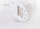 Ergosolid Clip de organizare a cablurilor 1 buc Alb