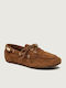 Wildleder Damen Bootsschuhe in Braun Farbe