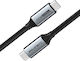 Cabletime Geflochtenes USB 3.2 Kabel USB-C männlich - USB-C 100W Schwarz 1,5 m