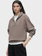 Logo Women's Sweatshirt French Terry Light Brown
