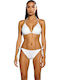 Set Bikini Dreieck mit Leichte Verstärkung Weiß