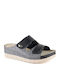 Anatomic Women's Summer Platforms In Slipper Style Black