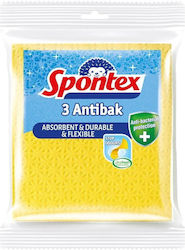 Spontex Σπογγοπετσέτες Γενικής Χρήσης Κίτρινες 18.5x20.5εκ. 3τμχ