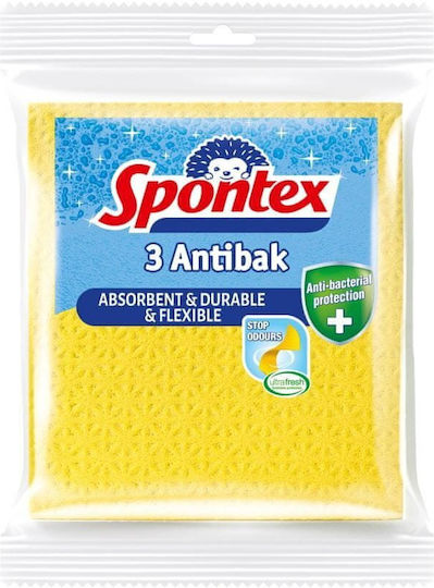 Spontex Spontex Reinigungstücher Allgemeine Verwendung Gelbe 18.5x20.5cm 3 Stück