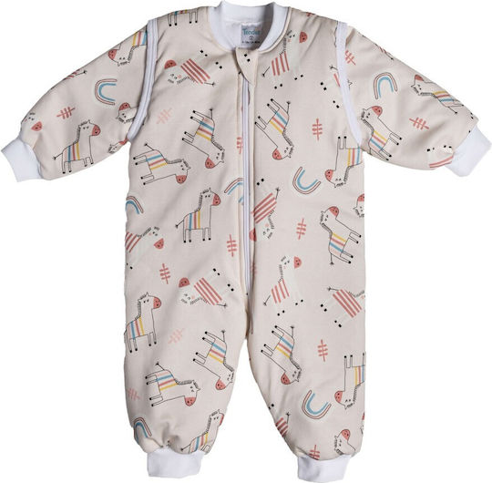 Tender Winter Baby Sleeping Bag Eco Zebra Ecru