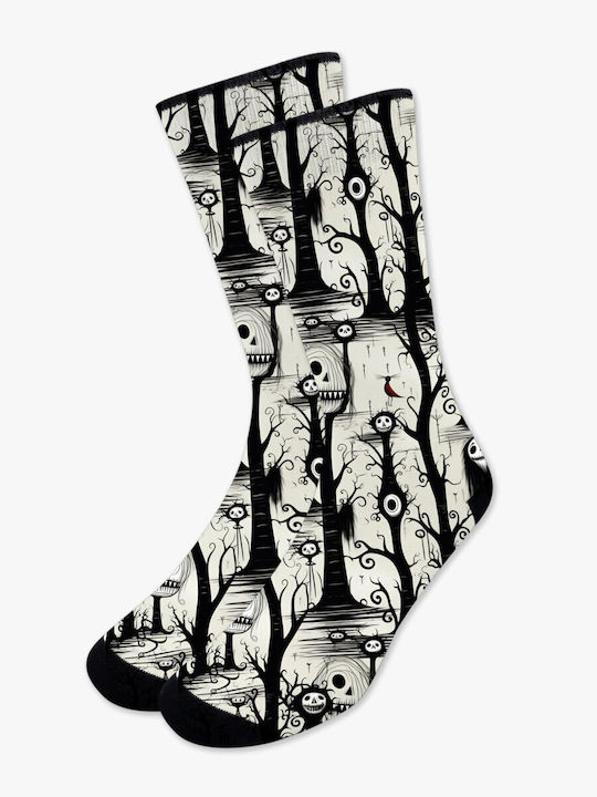 NODO Bedruckte Socken Haunted Forest