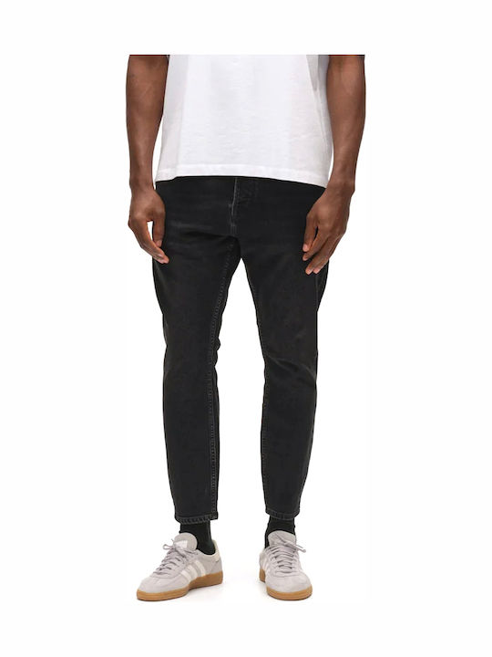 Gabba Pantaloni de Blugi pentru Bărbați Cropped Relaxed Tapered Fit Negri Gabba Pantaloni de Blugi pentru Bărbați Cropped Relaxed Tapered Fit Negri