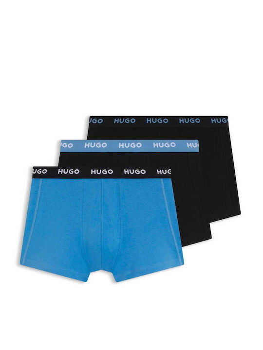 Hugo Мъжки боксерки Open Blue 3Pack
