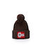 Semiury Pom Pom Beanie Men's Knitted Beanie in Brown Colour