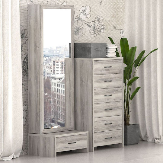 Floor-Standing Bedroom Dressing Table Wooden Honey 55x43x27cm Floor-Standing Bedroom Dressing Table Wooden Honey 55x43x27cm