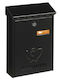 Viometal Briefkasten Für Draußen Metallisch In Schwarz 21.5x6.8x30cm